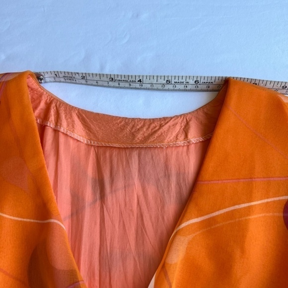 Lady Hamilton vintage georgette crepe maxi dress size XS-Small - Picture 15 of 15